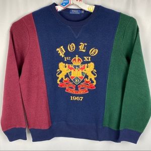 Ralph Lauren Heraldic Crest Royal Crown Sweater